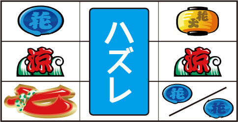 ドンちゃん2 左リール枠内「七」停止時のリーチ目