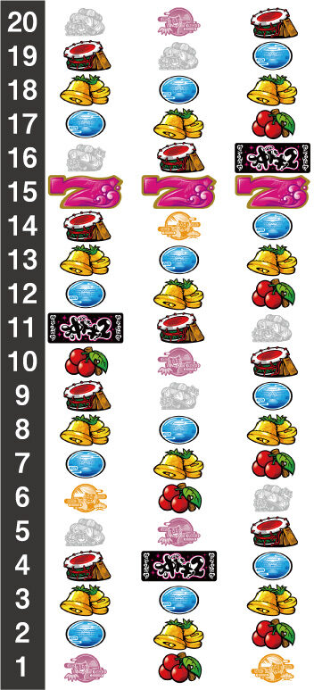 沖ドキ!2-30 リール配列