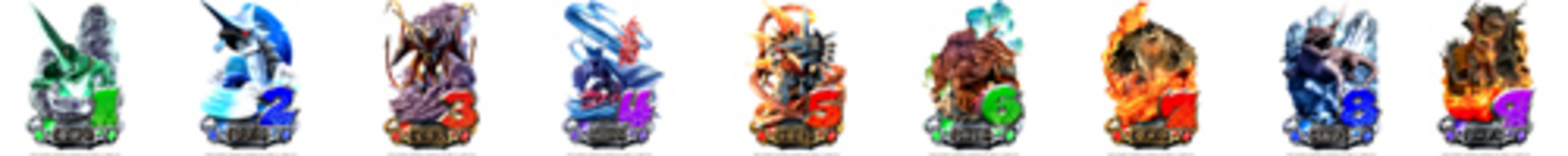 CRガメラ THE BATTLE PACHINKO 【確変図柄】 1.2.3.4.5.6.7.8.9