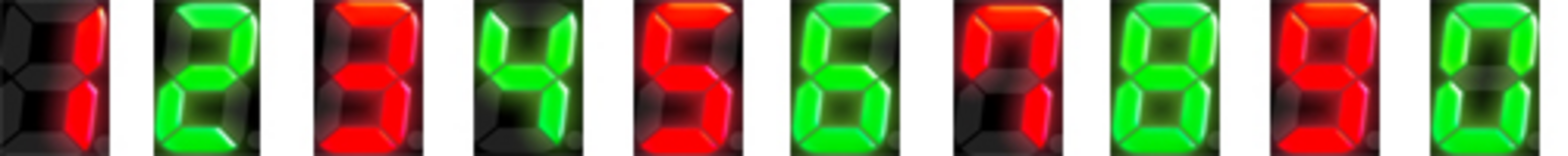 CRシャカRUSH7 RP 【確変図柄】 1.2.3.4.5.6.7.8.9.0