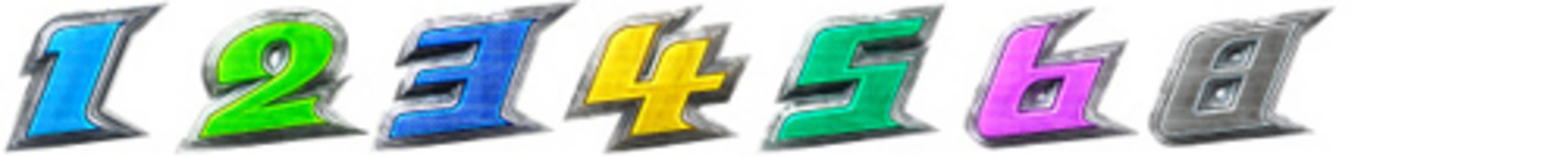 CR新サーキットの狼H2-TG 【通常図柄】 1.2.3.4.5.6.8