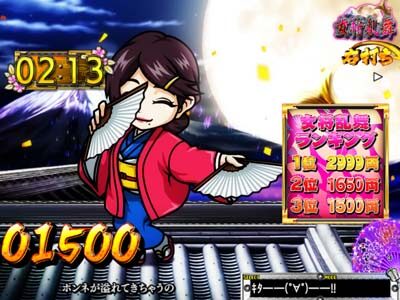 P天昇!姫相撲 大入装置が開いている限りボーナス継続