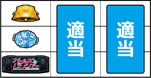 パチスロ ガールズ＆パンツァーG ～これが私の戦車道です！～ ▼上記以外の停止形