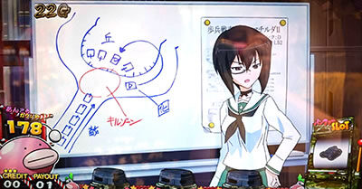 パチスロ ガールズ＆パンツァーG ～これが私の戦車道です！～ 周期到達時のCZ期待度：約50％
