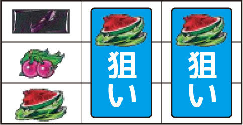 パチスロ 交響詩篇エウレカセブン ▼左リール中段にチェリー停止時