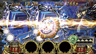 パチスロ ルパン三世～イタリアの夢～ タイプラ発生で1G連の当否を告知