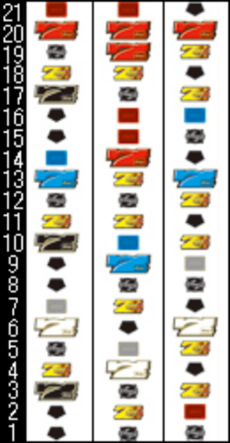 ゼットゴールドEX リール配列