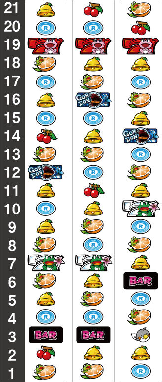 パチスロ ケロット4 リール配列