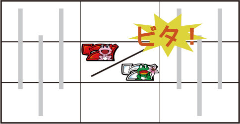 パチスロ ケロット4 中リール中段に赤7 or 白7をビタ押し