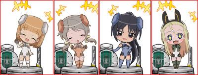 スカイガールズ~ゼロノツバサ~ 通常時のSDキャラについて