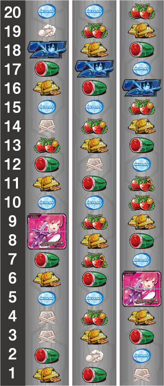 スナイパイ71 リール配列