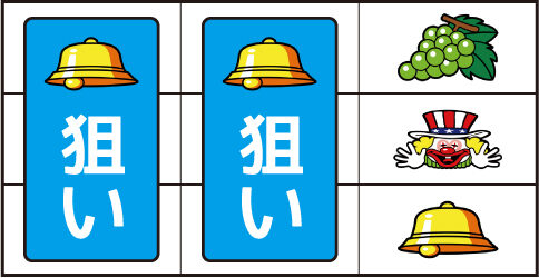 マイジャグラーⅤ ▼右リール下段にベル停止時