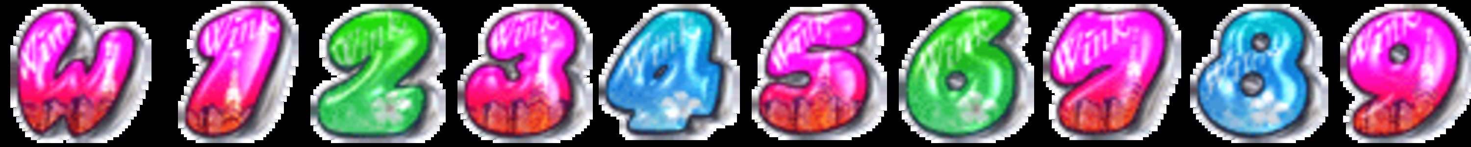 CR WINK ST4FR 【確変図柄】 W・1・2・3・4・5・6・7・8・9
