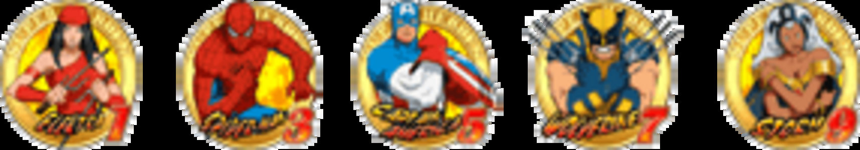 CRマーベルヒーローズFTX 【確変図柄】 1・3・5・7・9