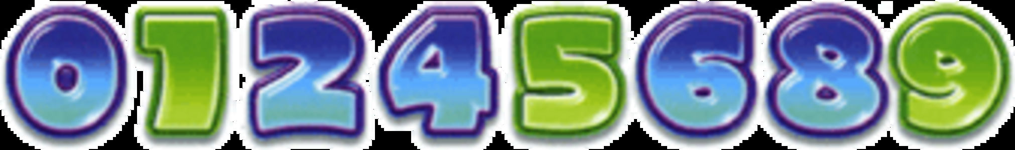 CRフリテンくんTKS2 【通常図柄】 0･1･2･4･5･6･8･9