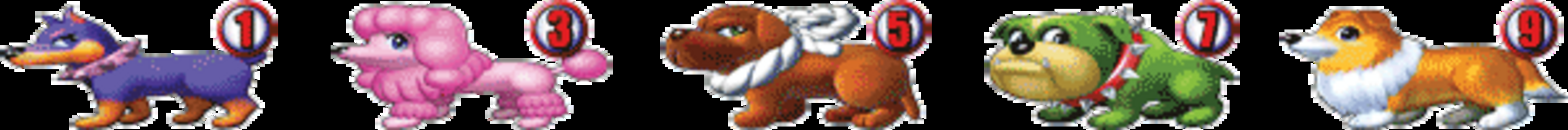CRスーパーわんわんパラダイスMTA 【確変図柄】 1.3.5.7.9