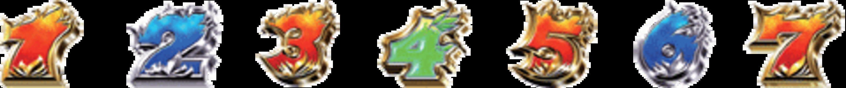 CRA愛と誠ST 【確変図柄】 1.2.3.4.5.6.7