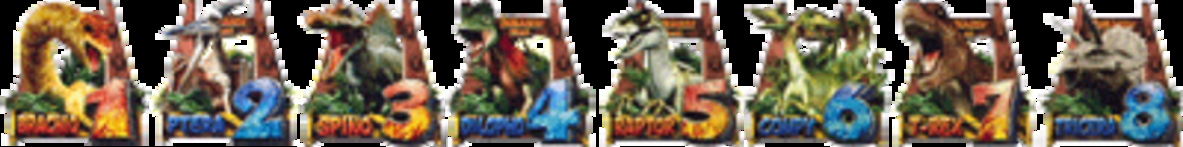 CRジュラシックパークMAX FPF 【確変図柄】 1･2･3･4･5･6･7･8