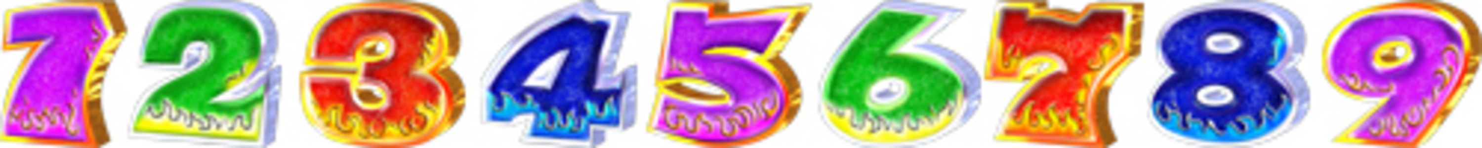 CRジャンボRUSH H3-KG 【確変図柄】 1.2.3.4.5.6.7.8.9