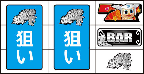 パチスロ ミクちゃん ▼右リール上段に赤7停止時