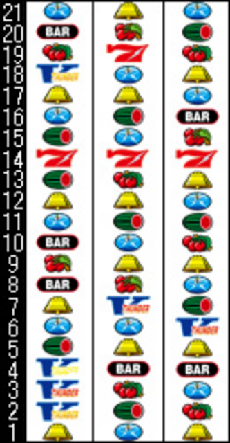 ダイナミックサンダーV リール配列